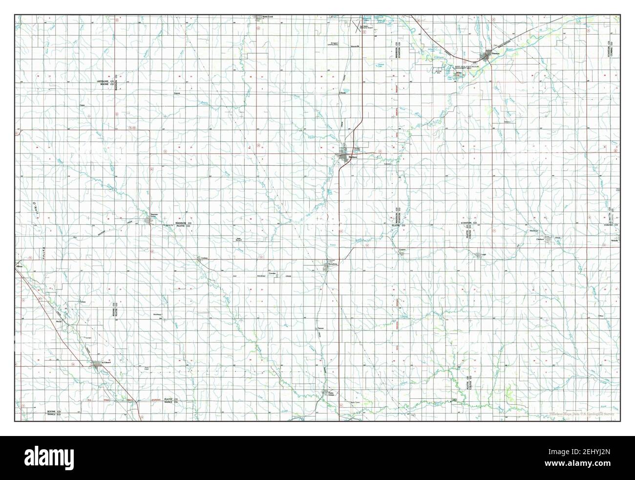 Map of stanton nebraska hires stock photography and images Alamy