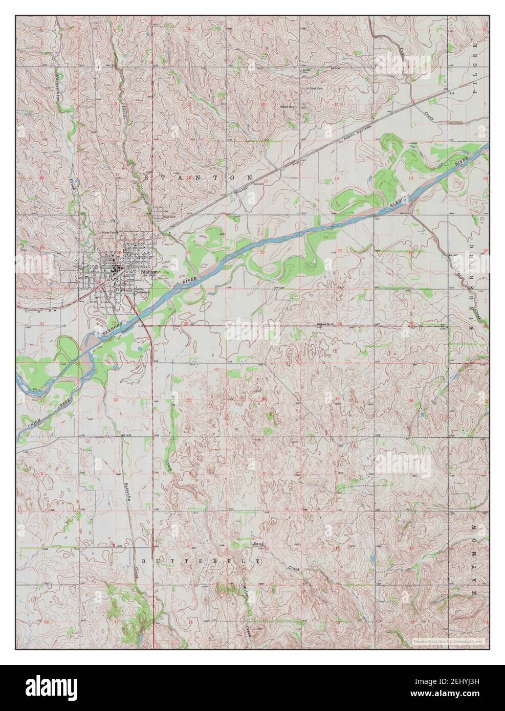 Stanton nebraska map Cut Out Stock Images & Pictures Alamy