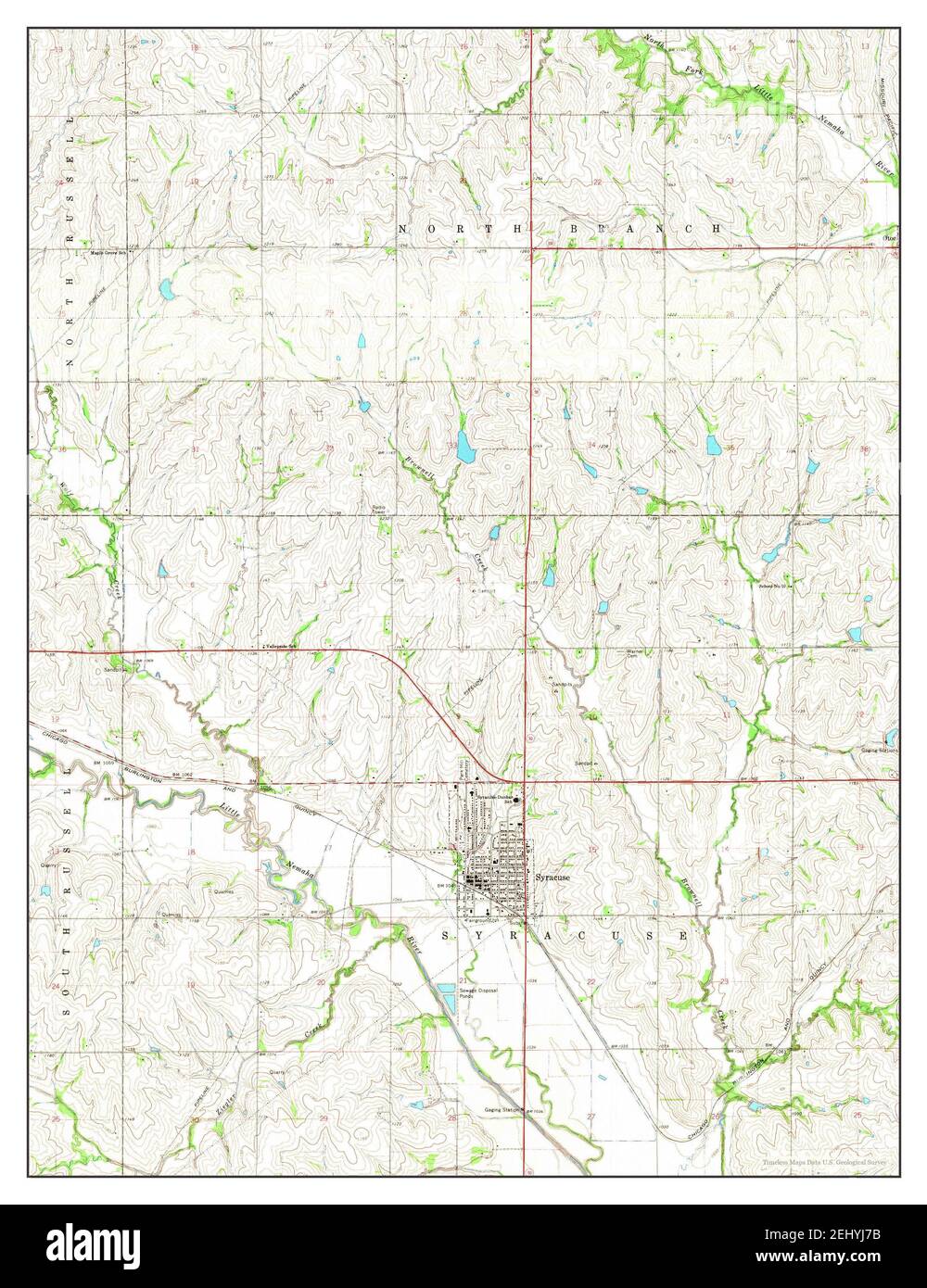 Syracuse, Nebraska, map 1966, 124000, United States of America by