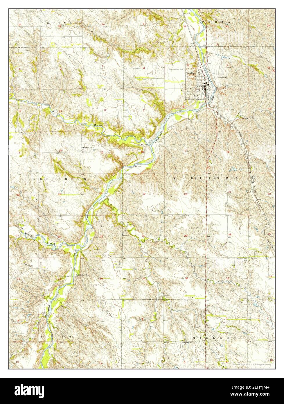 Map of verdigre hires stock photography and images Alamy