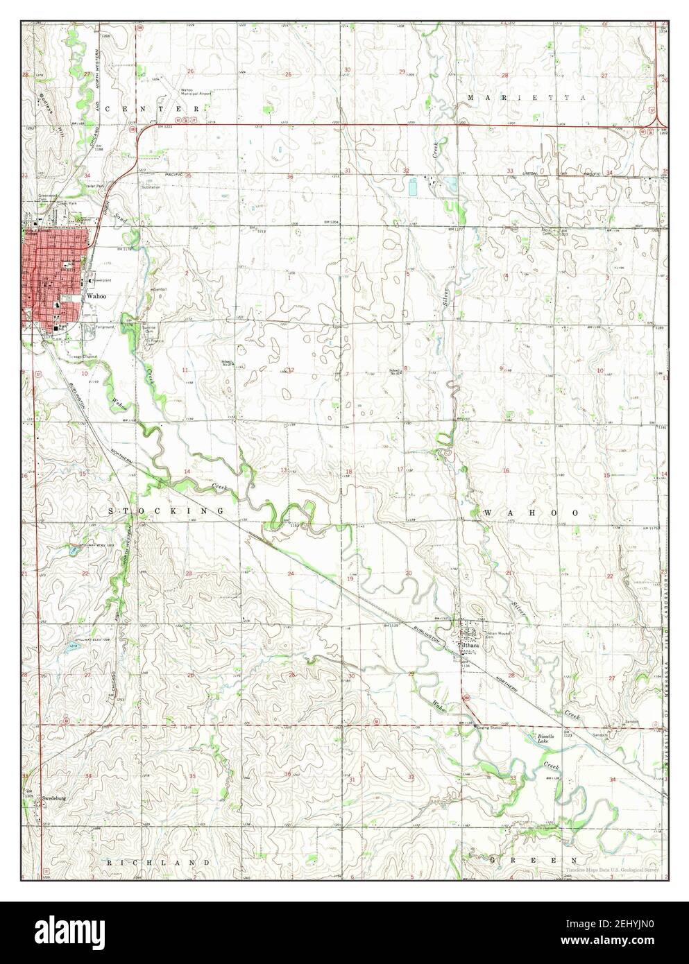 Map of wahoo nebraska Cut Out Stock Images & Pictures Alamy