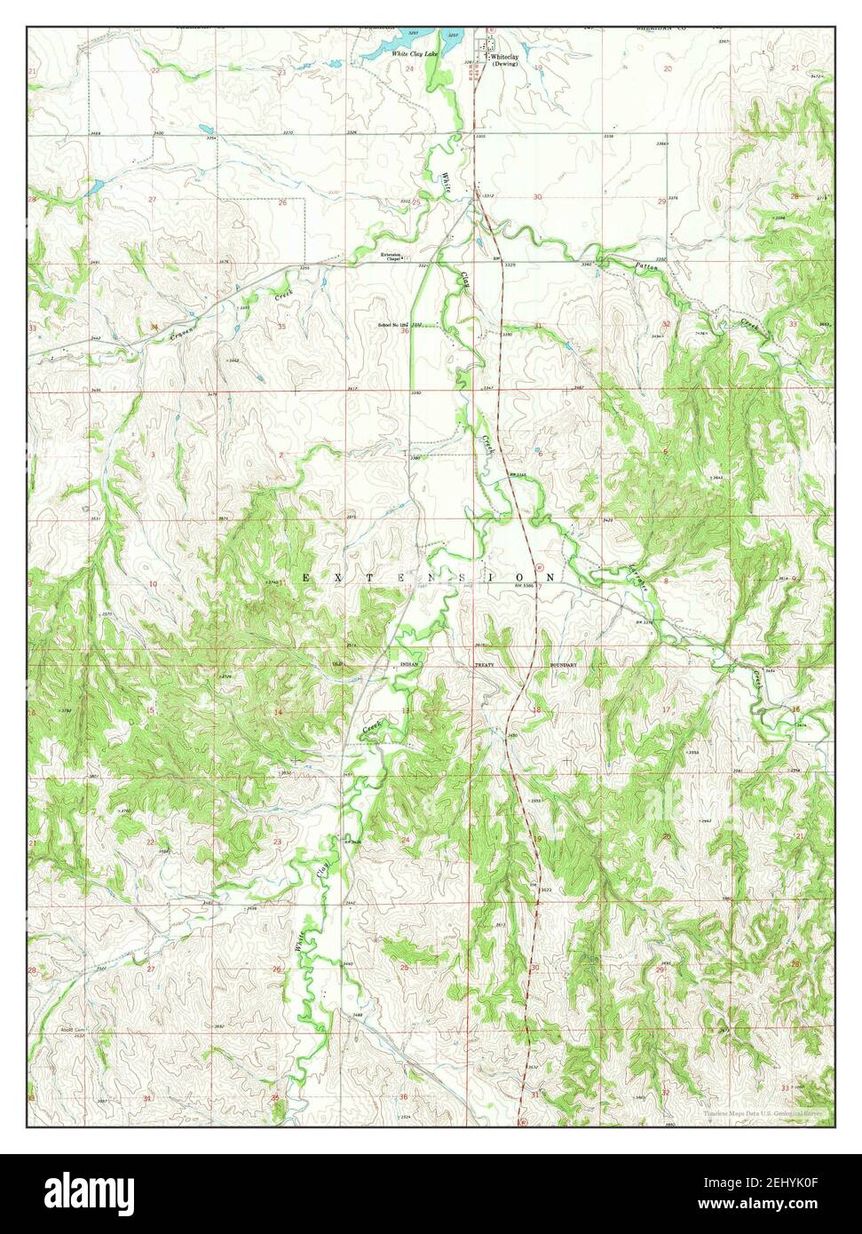 Whiteclay, Nebraska, map 1969, 124000, United States of America by