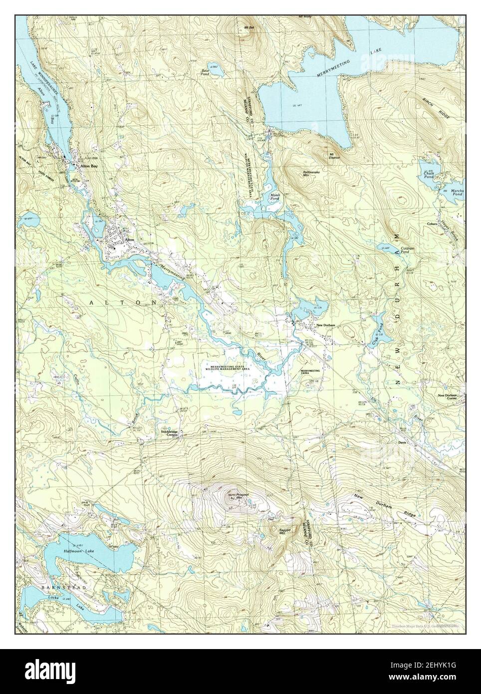 Alton, New Hampshire, map 1987, 124000, United States of America by