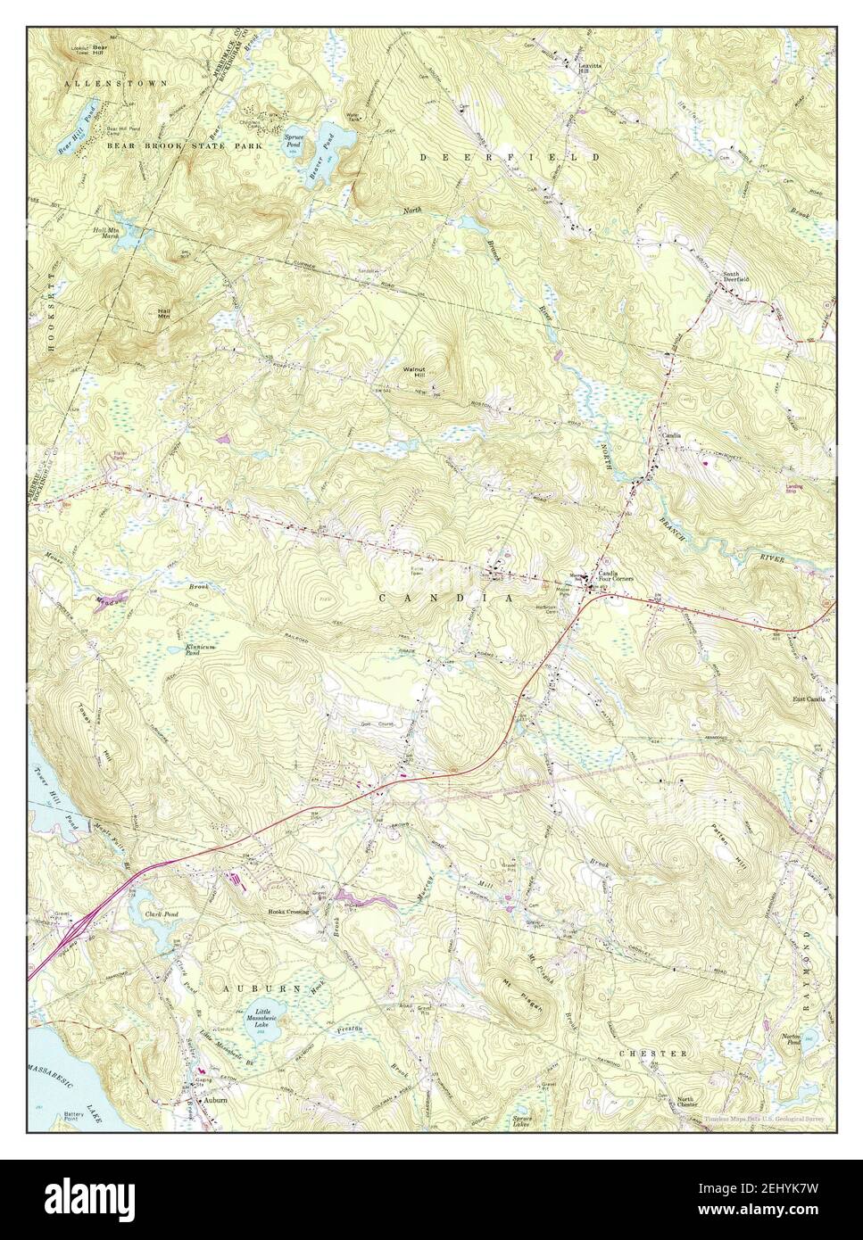 Candia, New Hampshire, map 1969, 124000, United States of America by Timeless Maps, data U.S