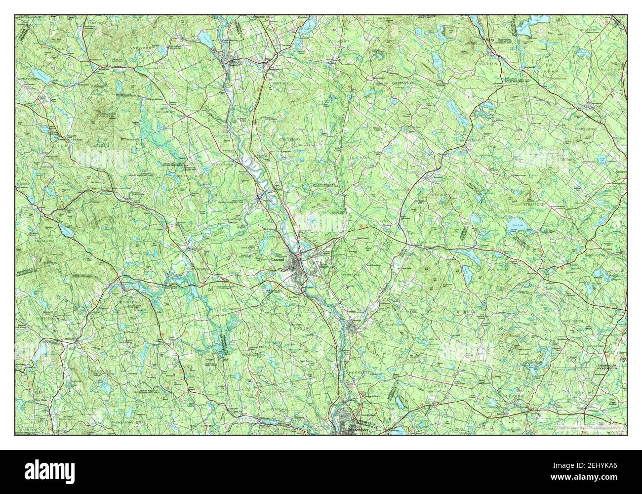 Concord, New Hampshire, map 1988, 1100000, United States of America by