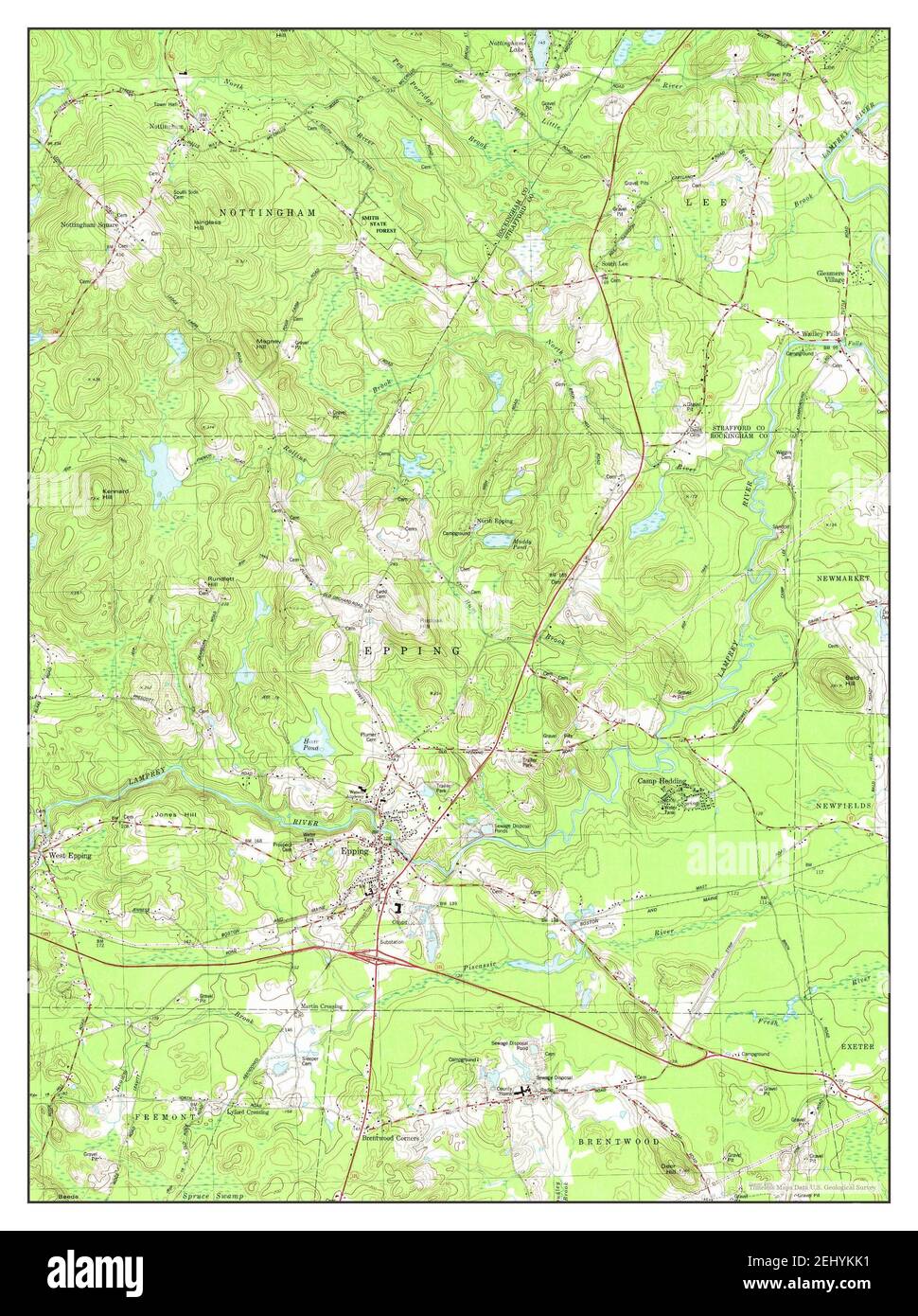 Epping, New Hampshire, map 1981, 124000, United States of America by