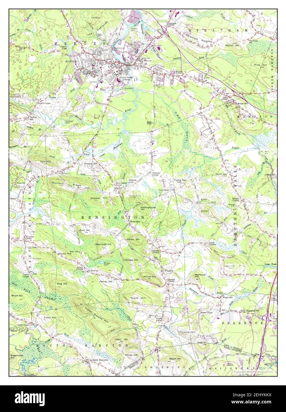 Exeter, New Hampshire, map 1950, 1:24000, United States of America by 