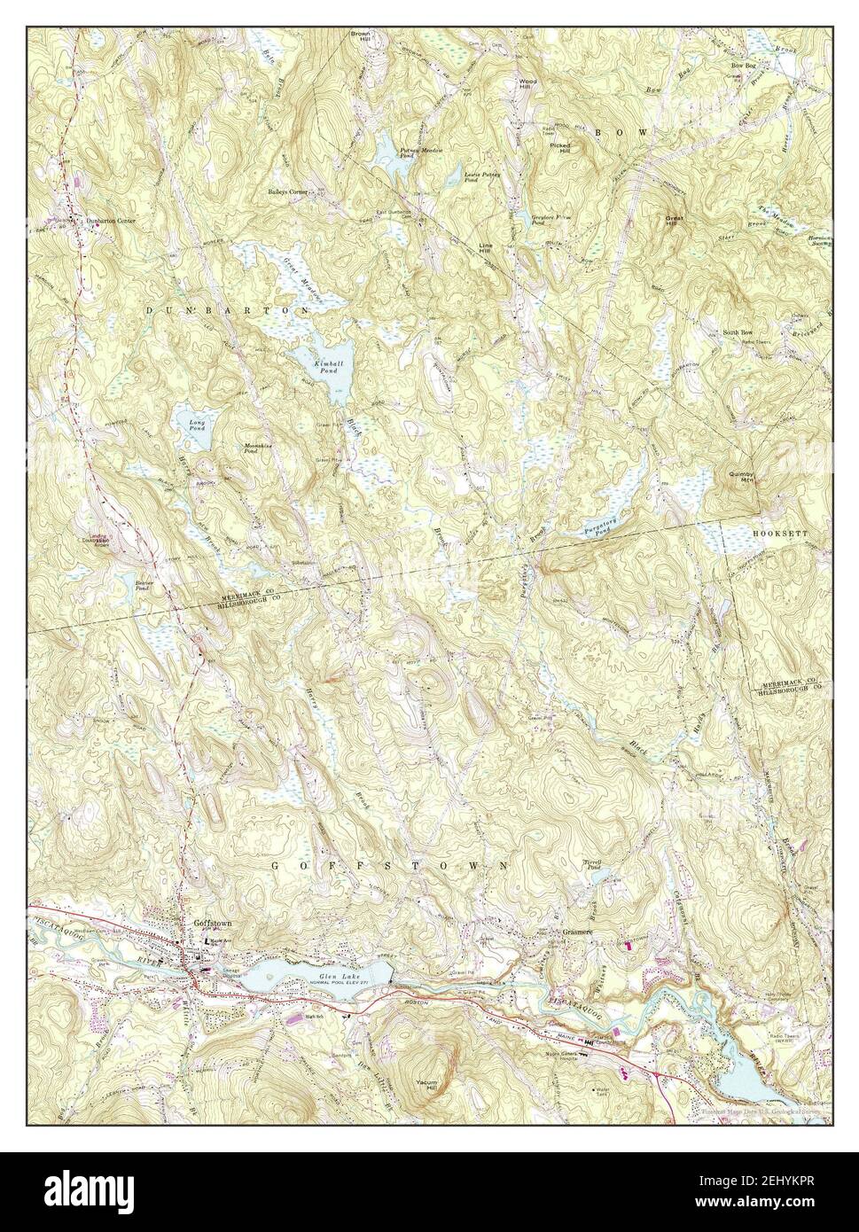 Map of goffstown Cut Out Stock Images & Pictures Alamy