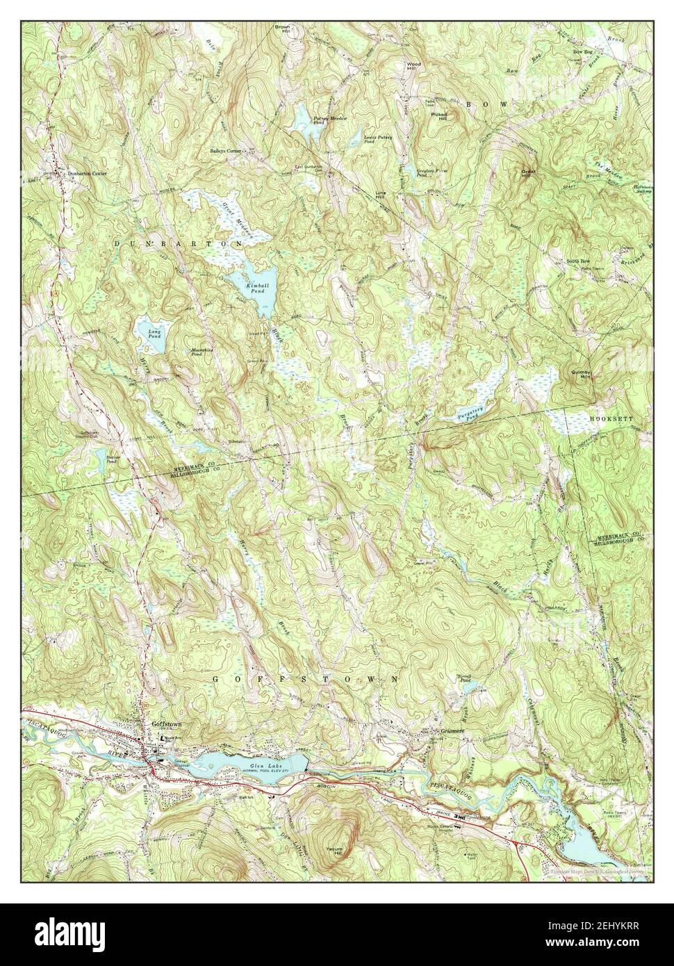 Goffstown new hampshire map hi-res stock photography and images - Alamy