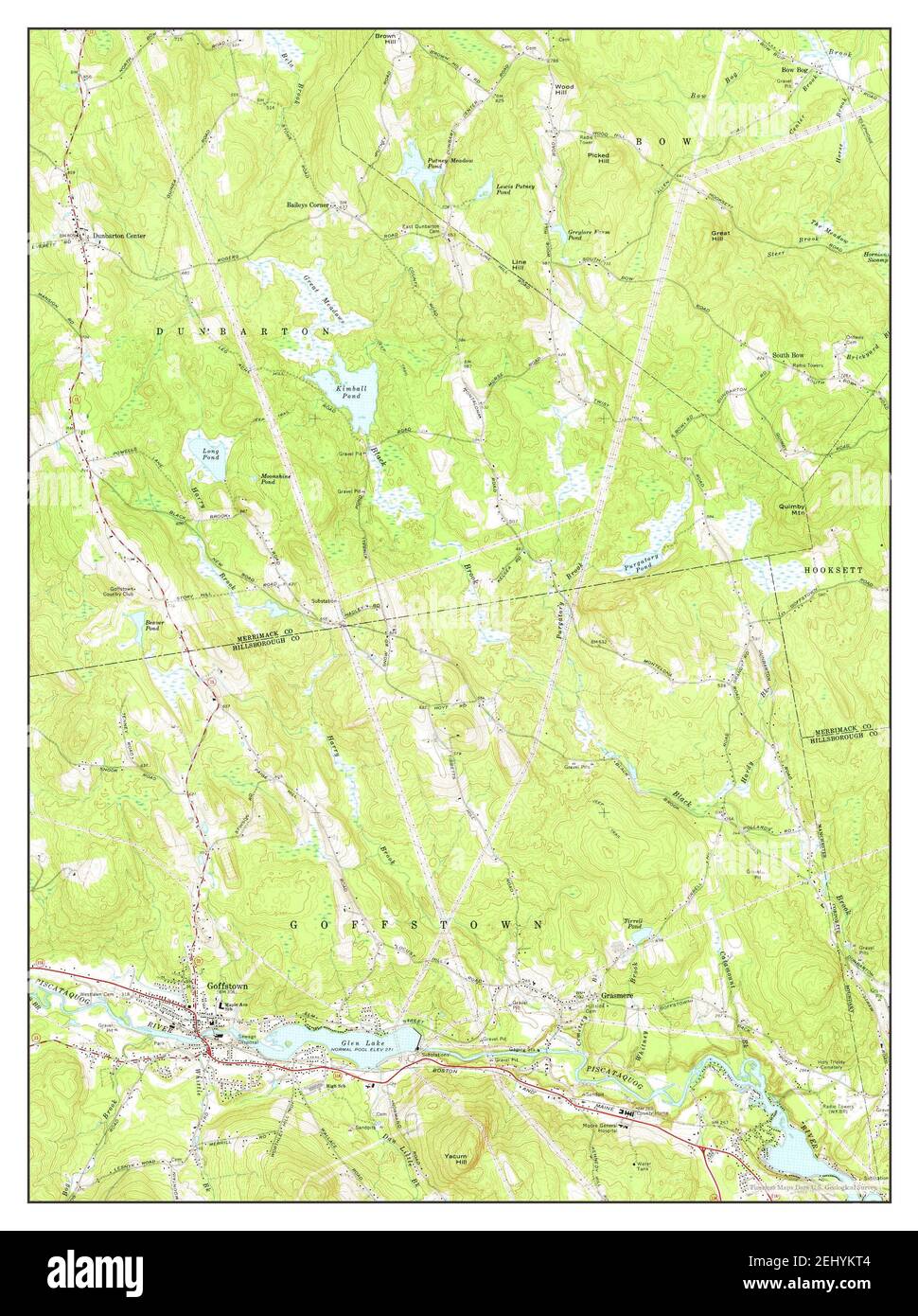 Map of goffstown hi-res stock photography and images - Alamy