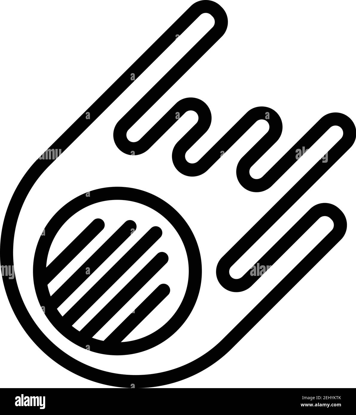 Universe asteroid icon. Outline universe asteroid vector icon for web ...