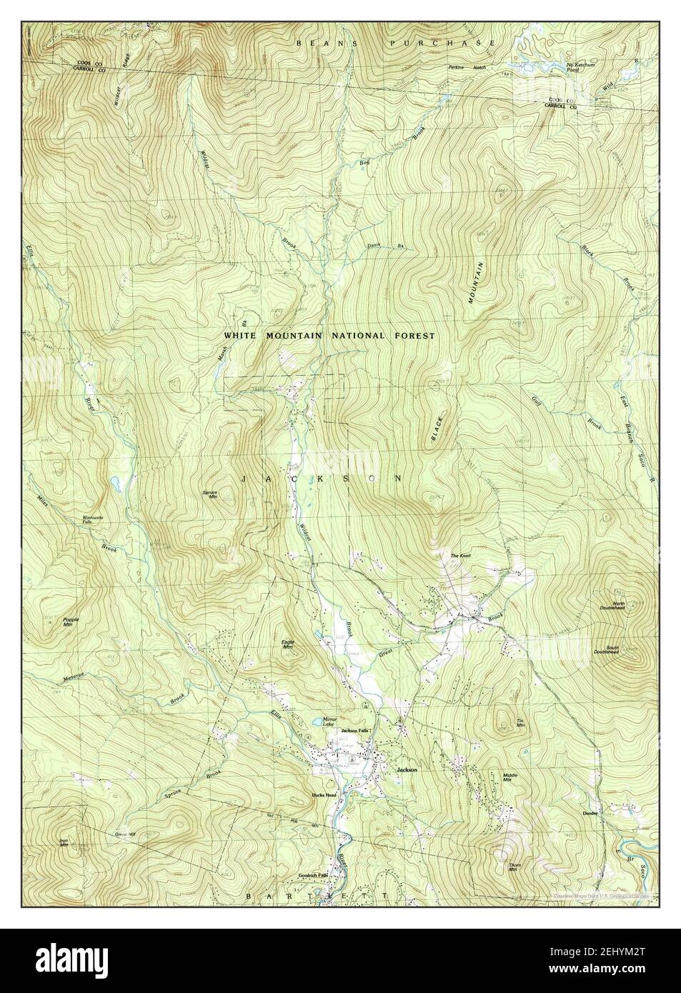 Jackson new hampshire map hires stock photography and images Alamy