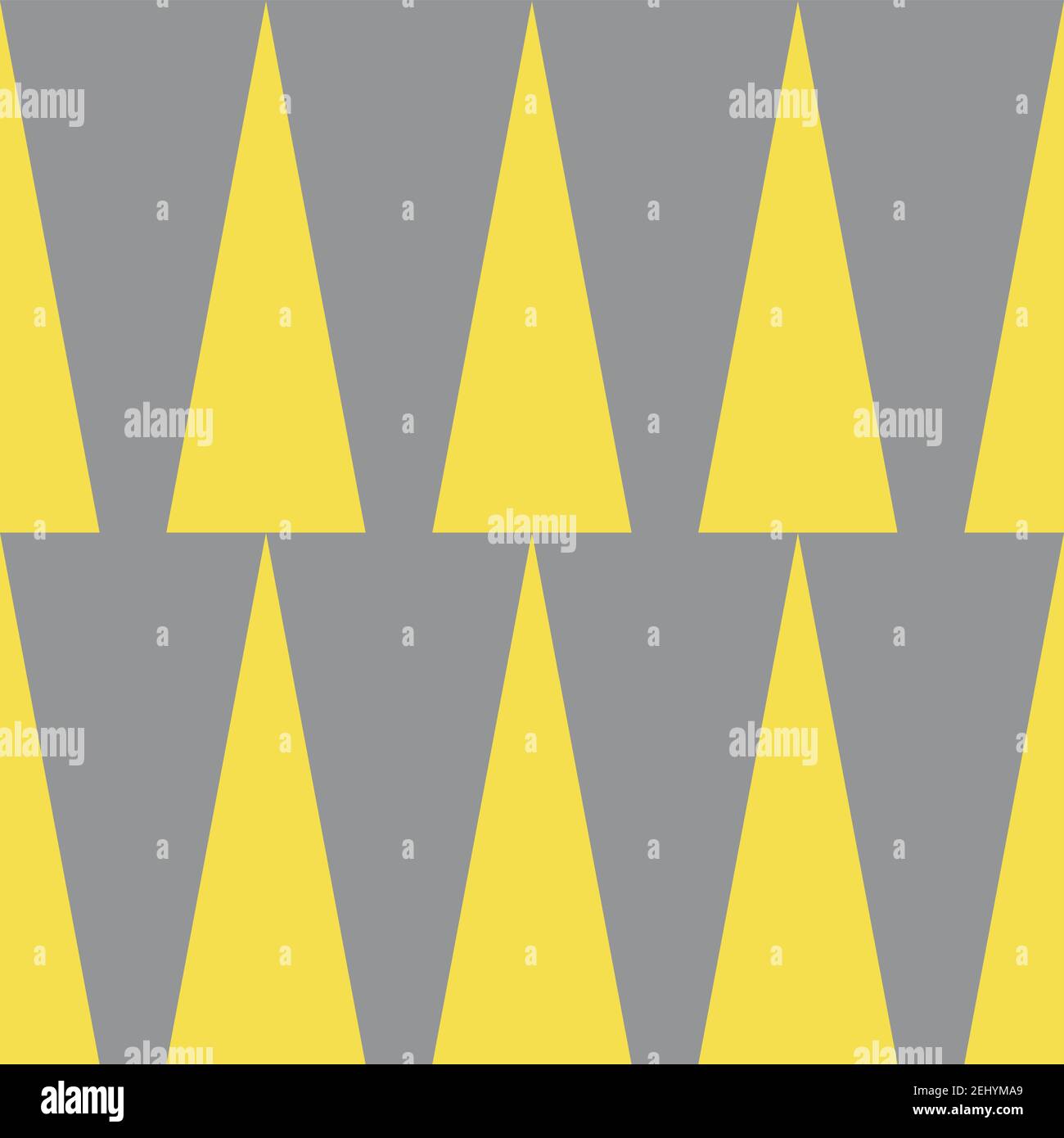 abstract trendy triangle endless pattern yellow and grey Stock Vector