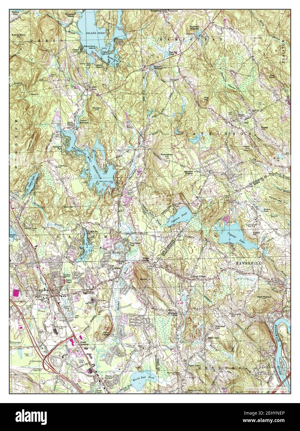 Map of salem new hampshire Cut Out Stock Images & Pictures Alamy