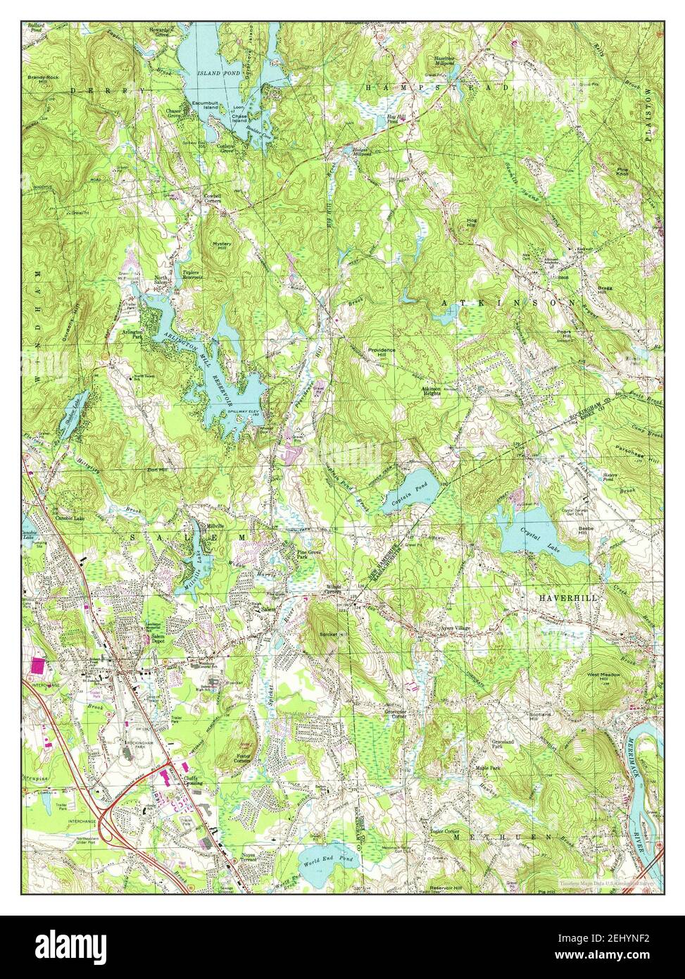 Salem new hampshire map hires stock photography and images Alamy