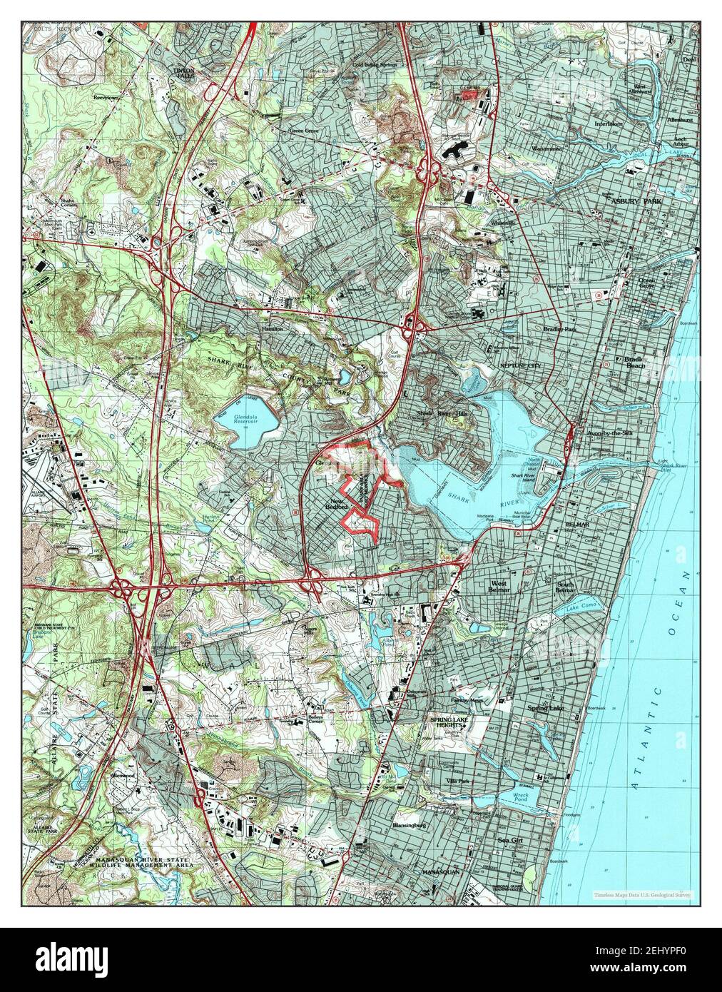 Old map of asbury park Cut Out Stock Images & Pictures Alamy