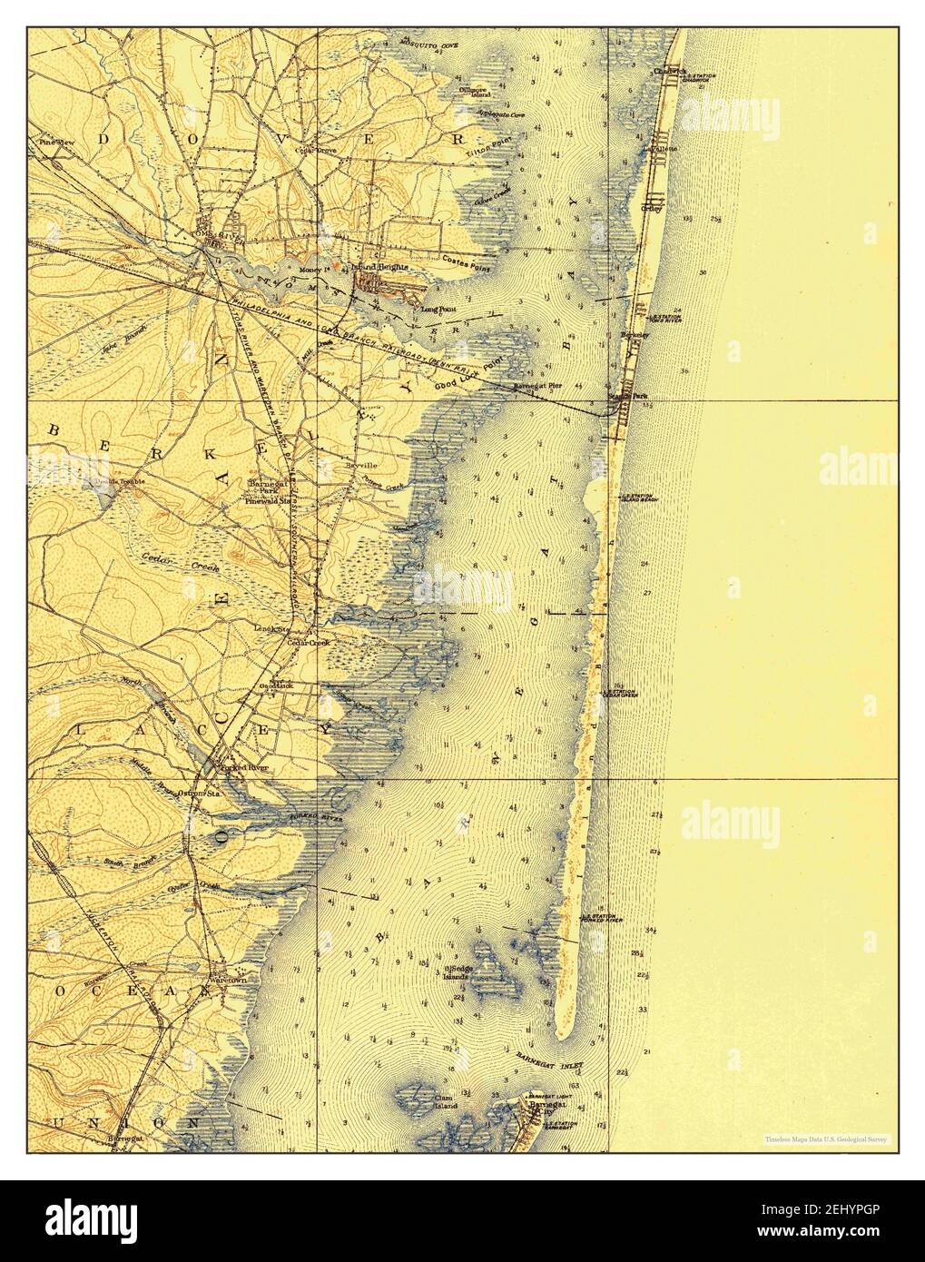 Barnegat map hires stock photography and images Alamy