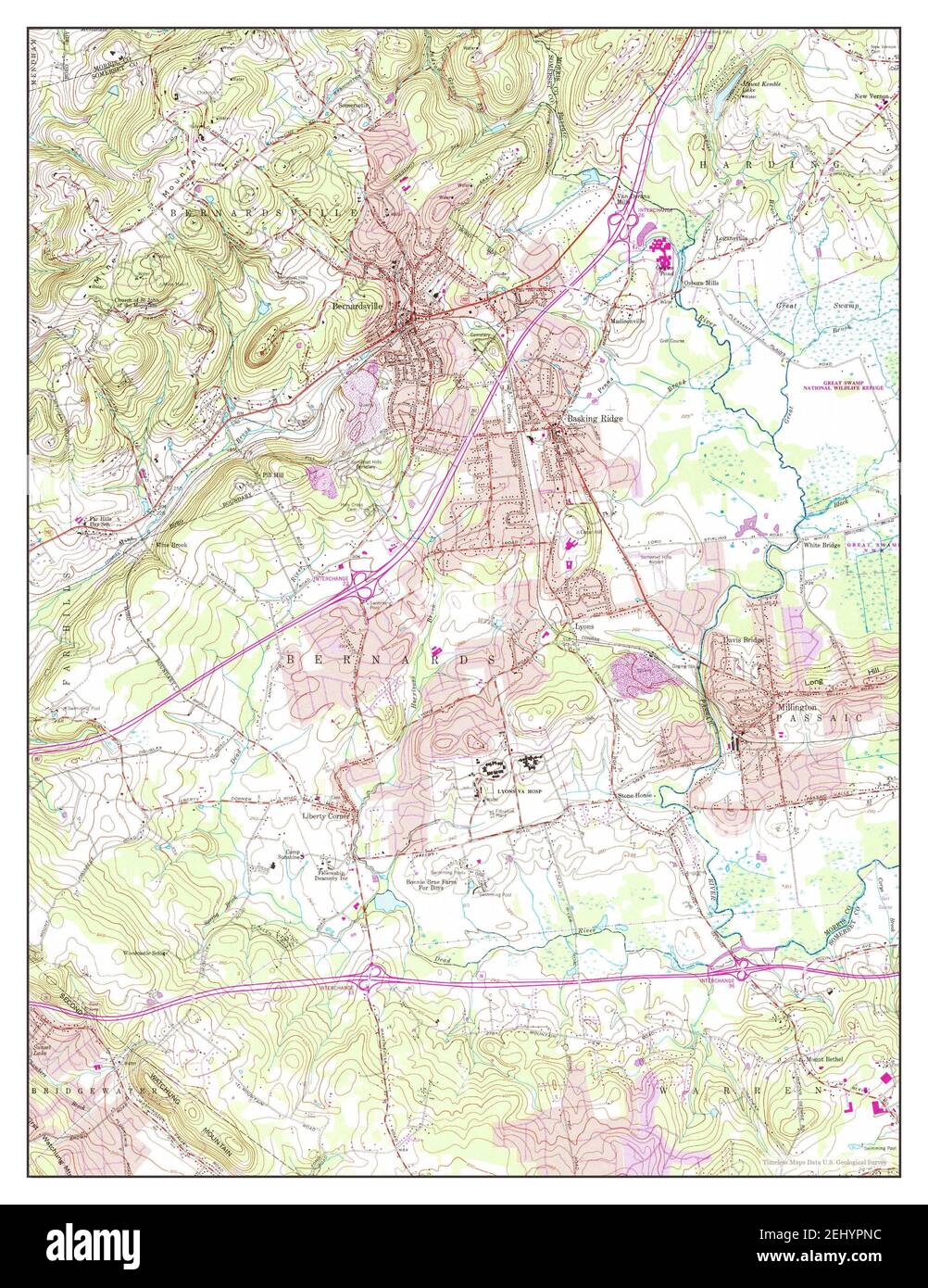 High Resolution Stock Photography And Images Alamy New Jersey Map 1954 124000 United States Of America By Timeless Maps Data Us Geological Survey 2EHYPNC 