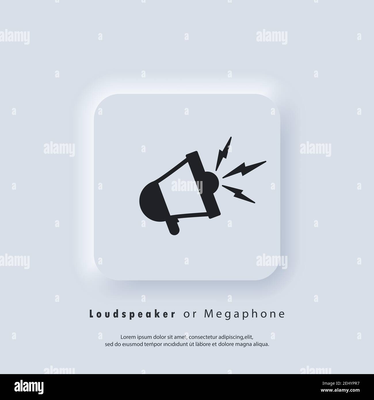 Loudspeaker or Megaphone icon. Alert, announcement icon. Vector EPS 10 ...