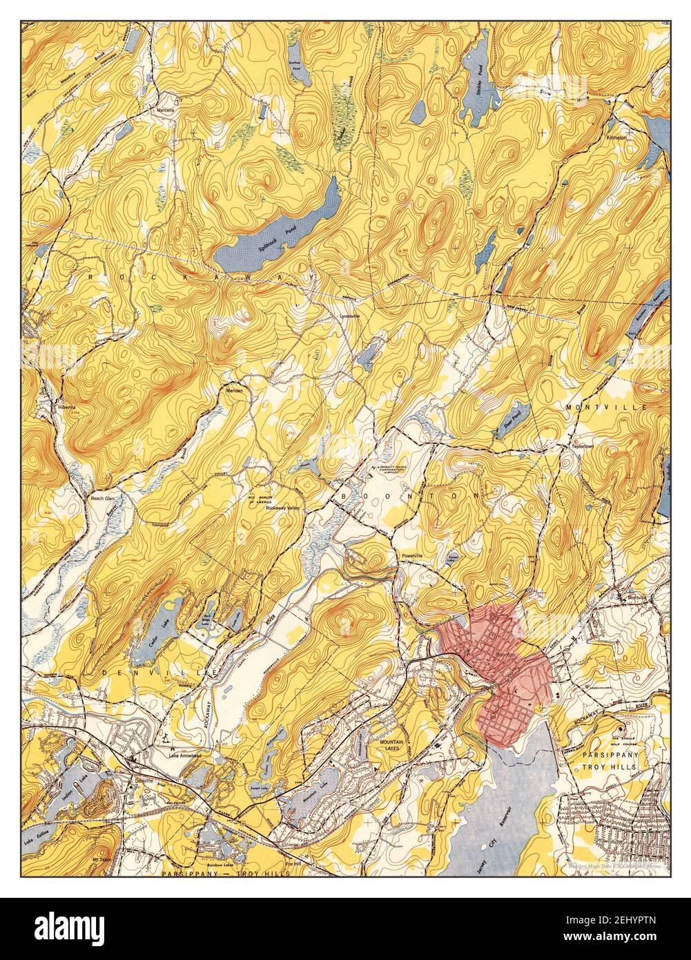 Boonton, New Jersey, map 1947, 1:24000, United States of America by 