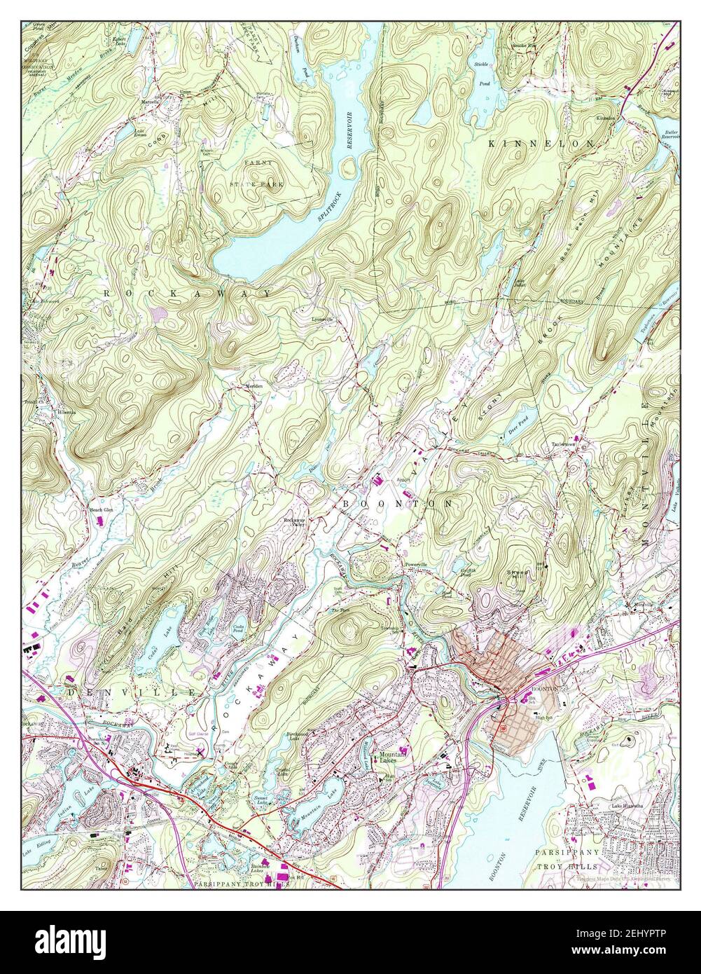 Boonton, New Jersey, map 1954, 1:24000, United States of America by 