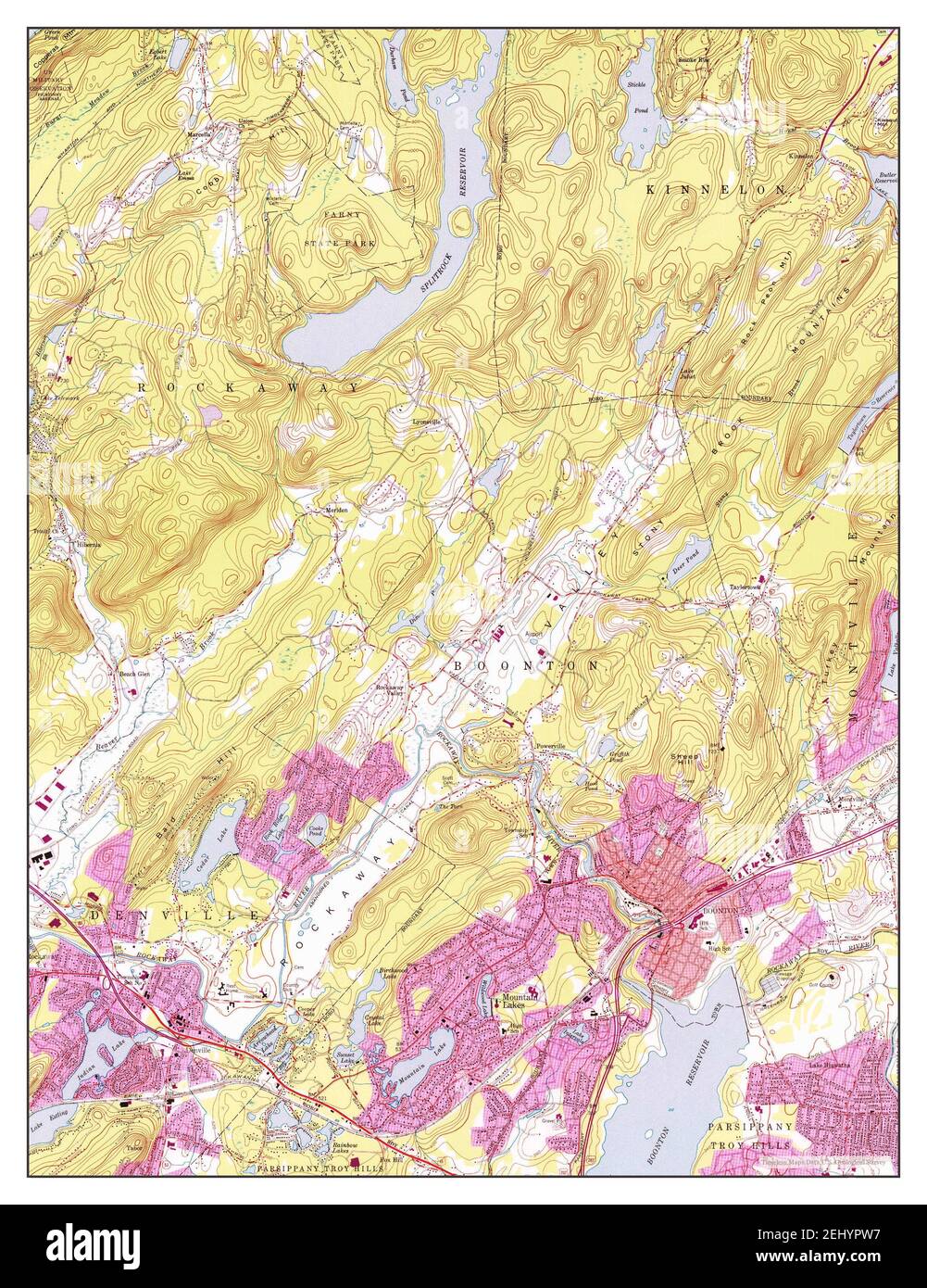 Boonton, New Jersey, map 1954, 1:24000, United States of America by 