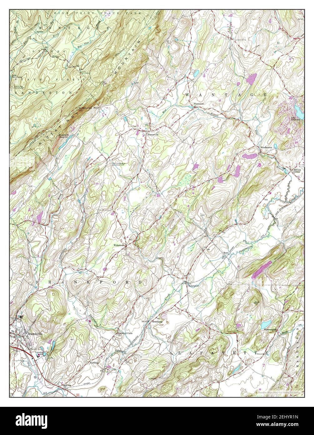 Map of branchville hires stock photography and images Alamy