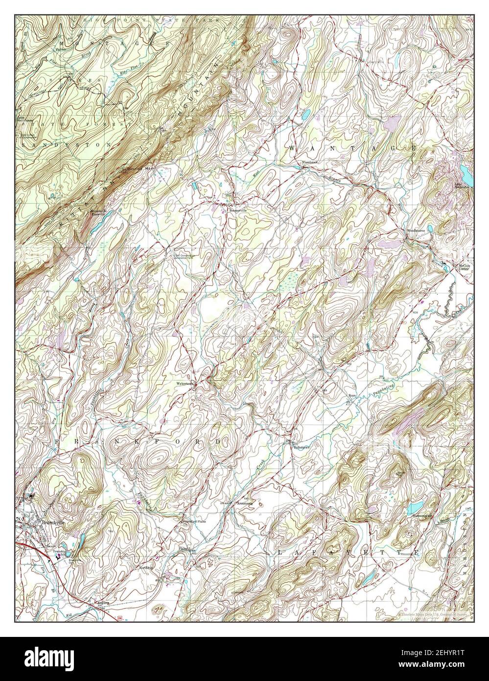 Map of branchville hires stock photography and images Alamy