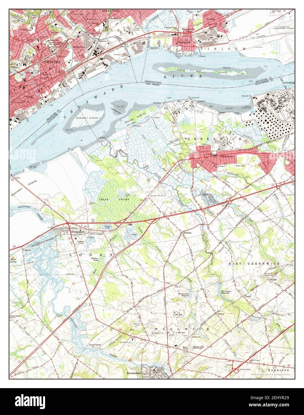 Bridgeport new jersey map hires stock photography and images Alamy