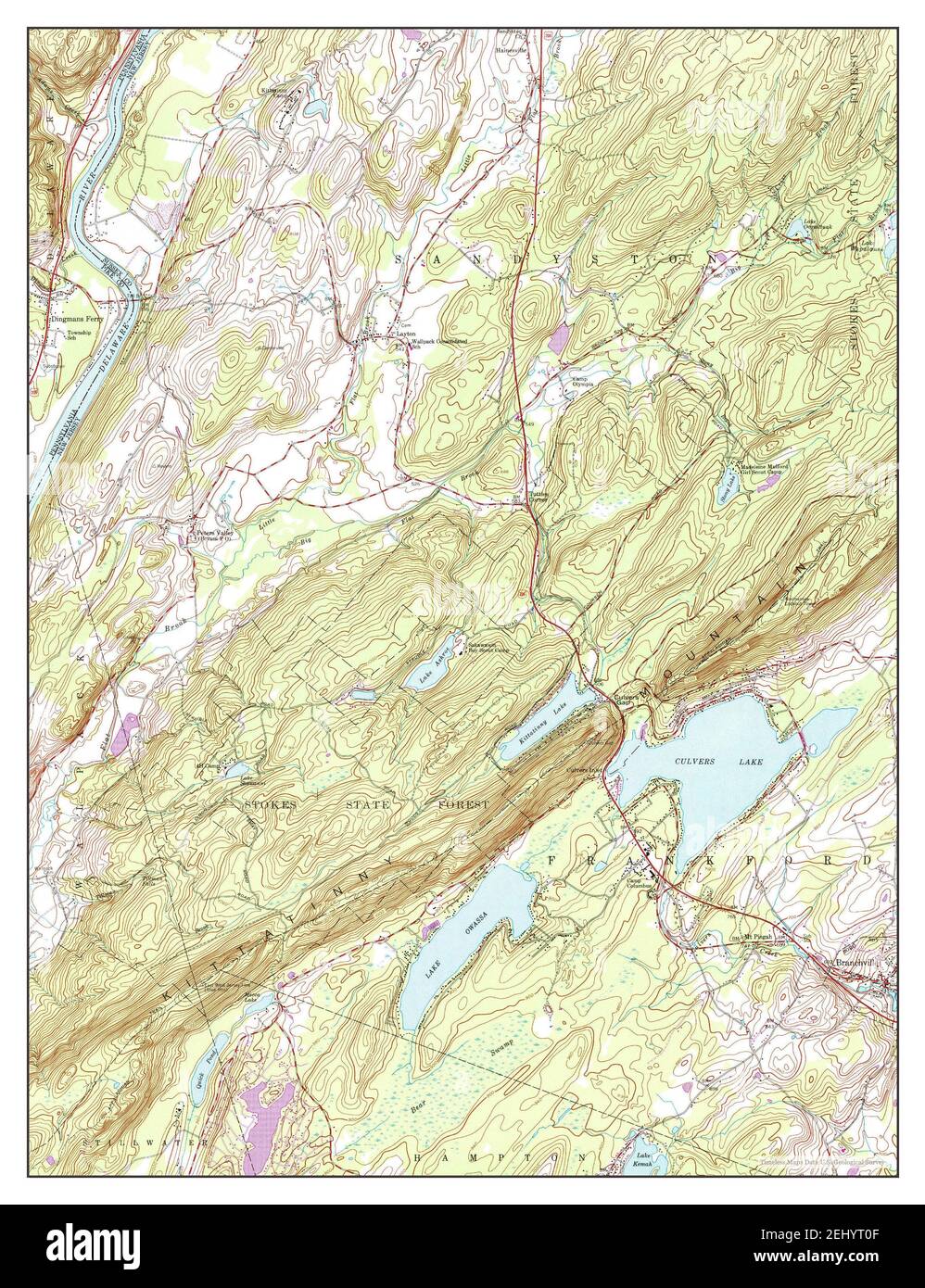 Culvers Gap New Jersey map 1954 - Culvers Gap New Jersey Map 1954 124000 United States Of America By Timeless Maps Data Us Geological Survey 2EHYT0F 