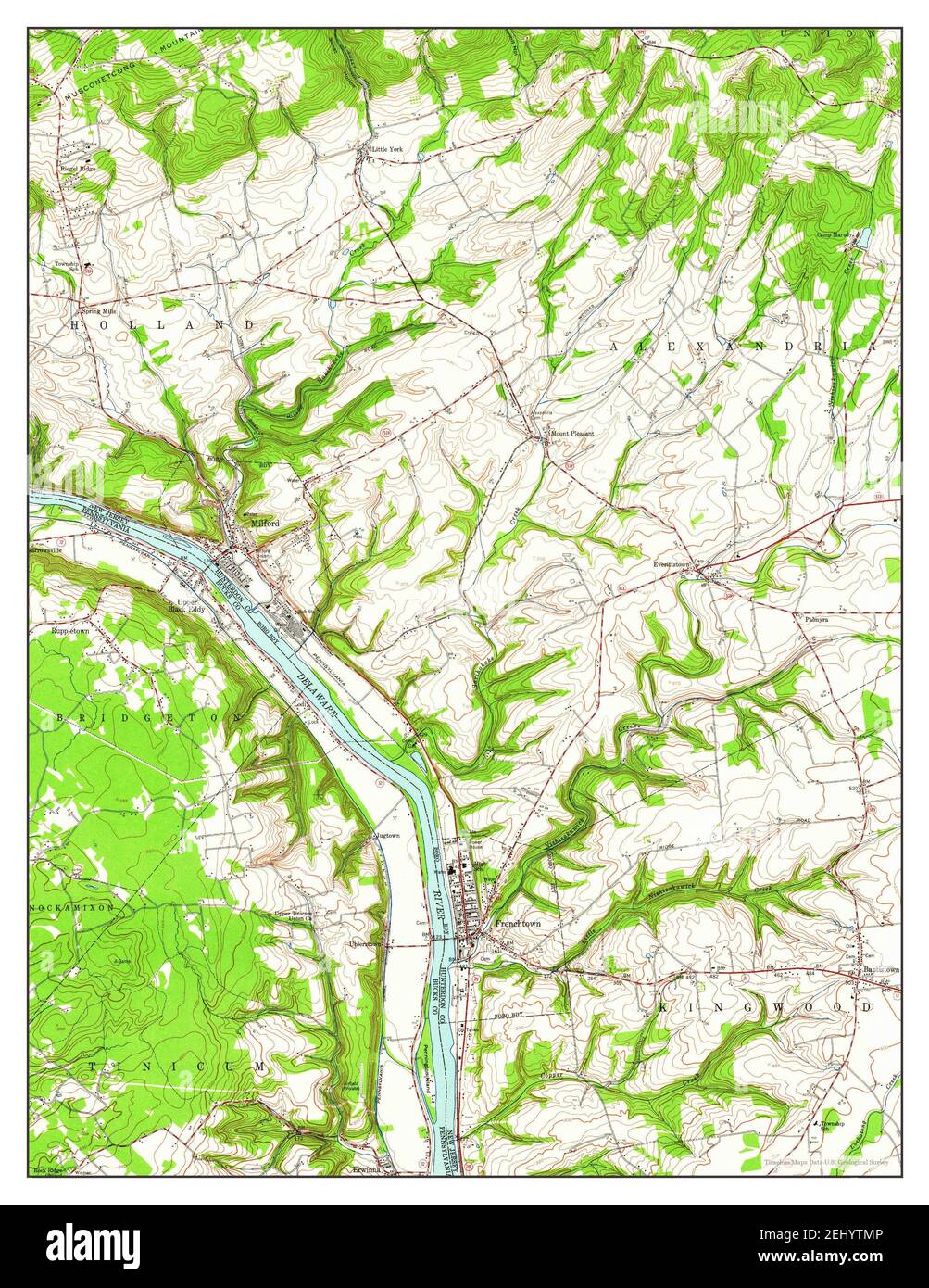 Map of frenchtown hires stock photography and images Alamy