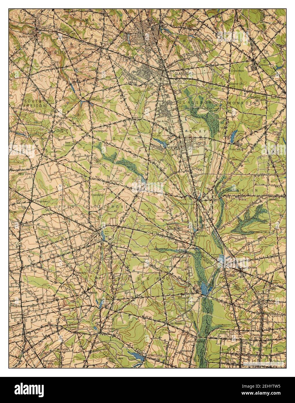 Glassboro, New Jersey, map 1948, 162500, United States of America by