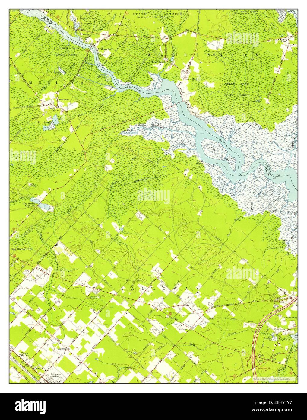 Map of green bank new jersey hires stock photography and images Alamy