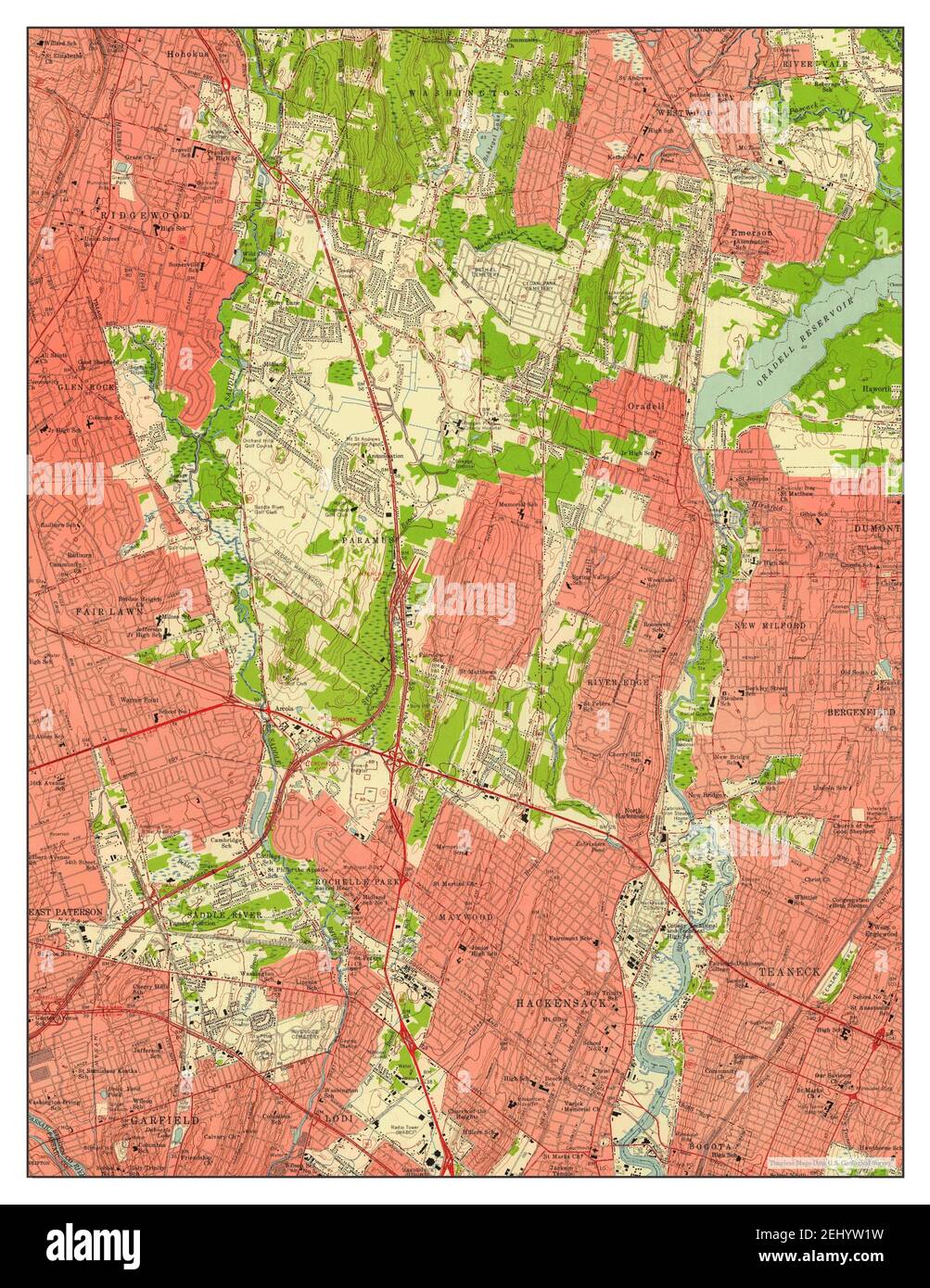 Map of hackensack hires stock photography and images Alamy