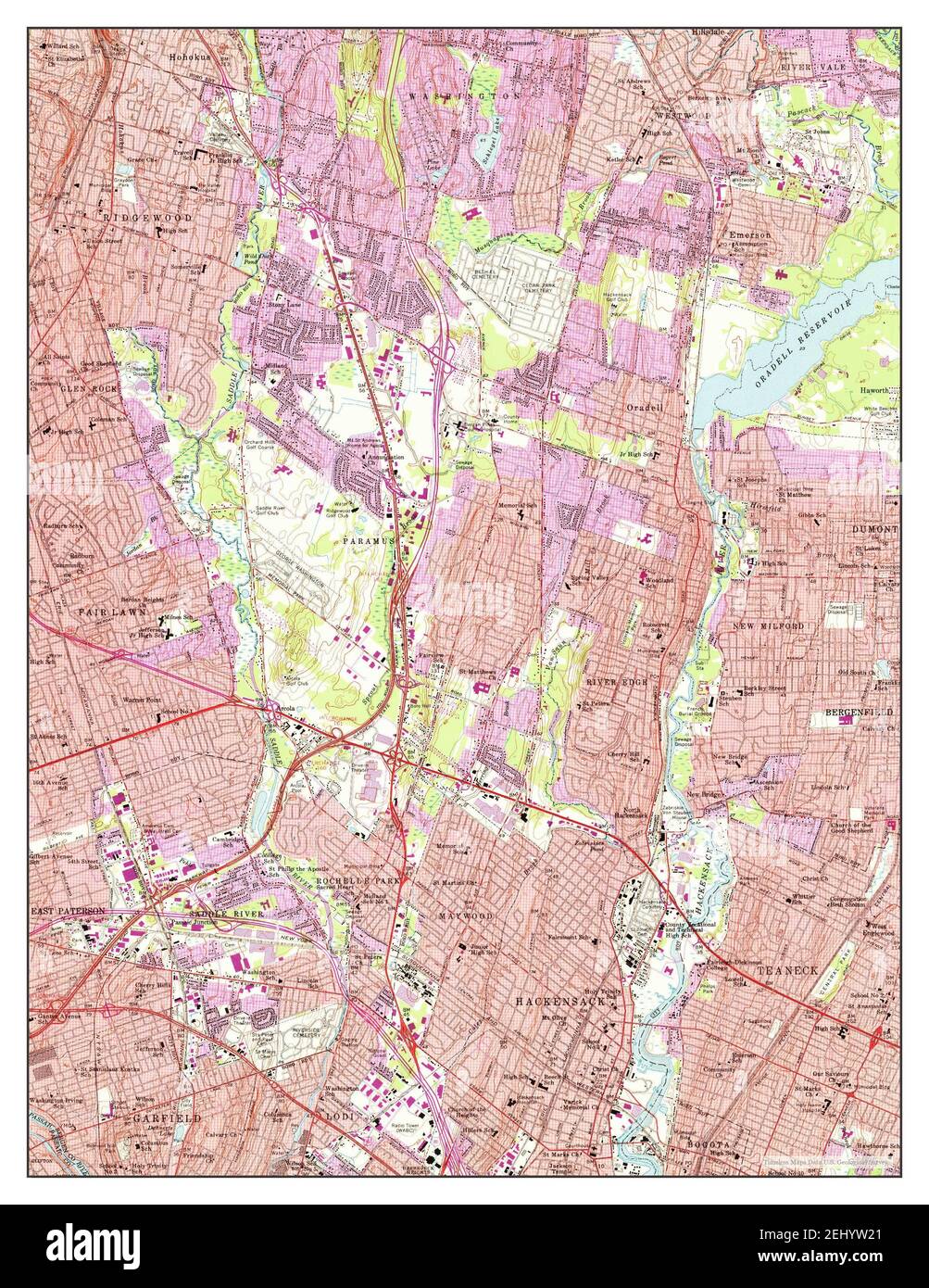 Old map of hackensack Cut Out Stock Images & Pictures Alamy
