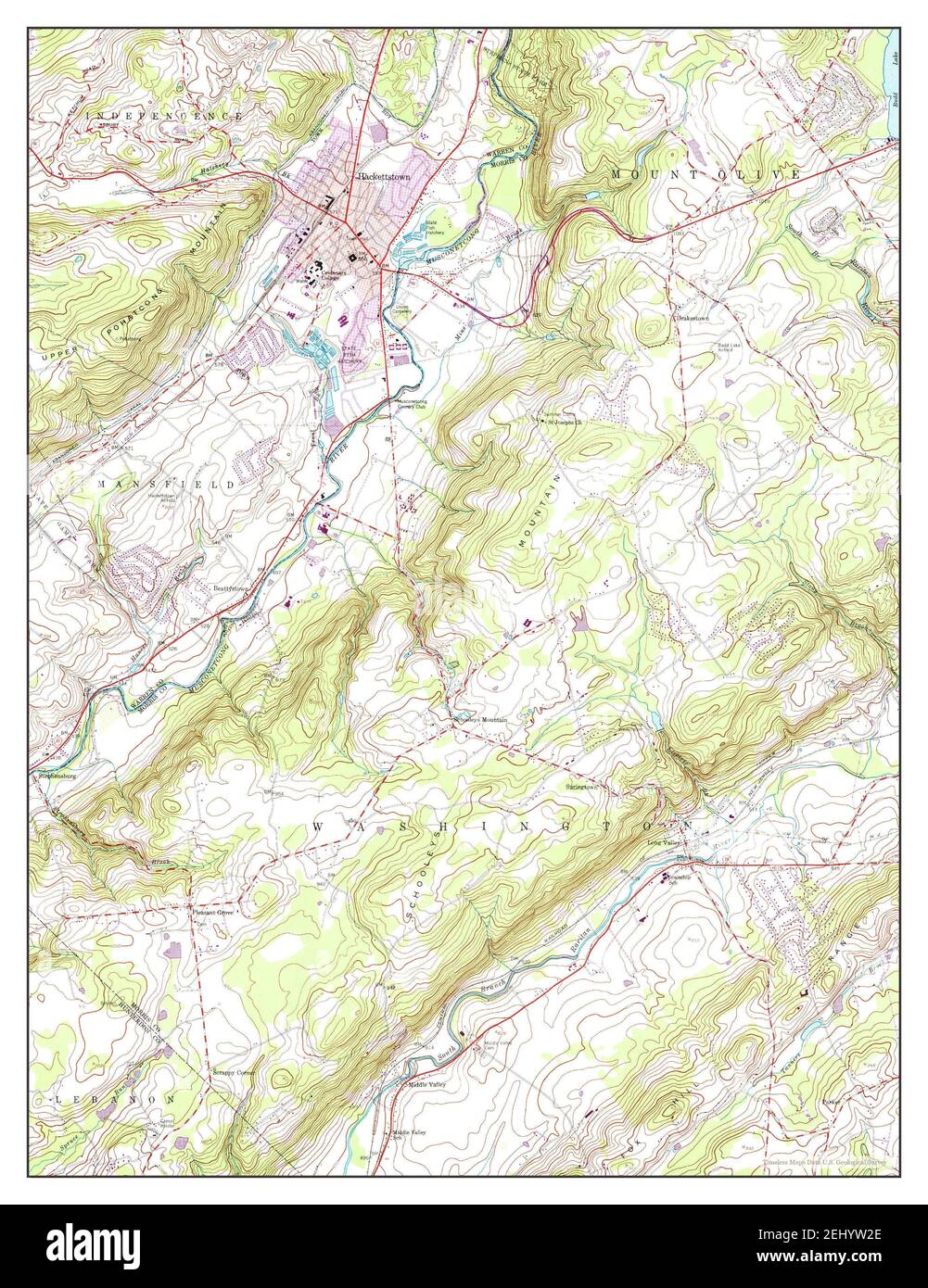 Map of hackettstown hires stock photography and images Alamy