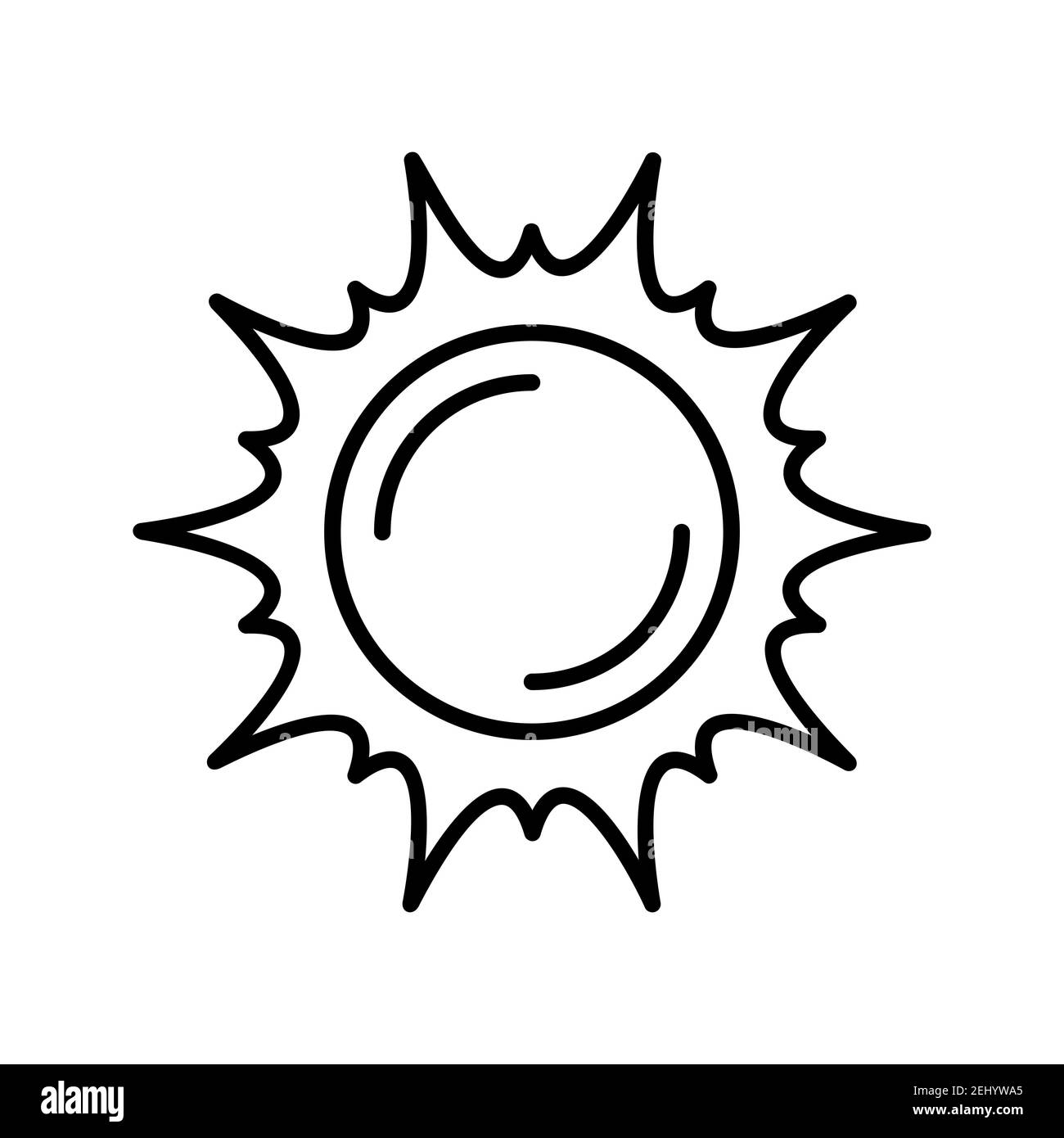 Illustration of line vector icon isolated on white background Stock ...