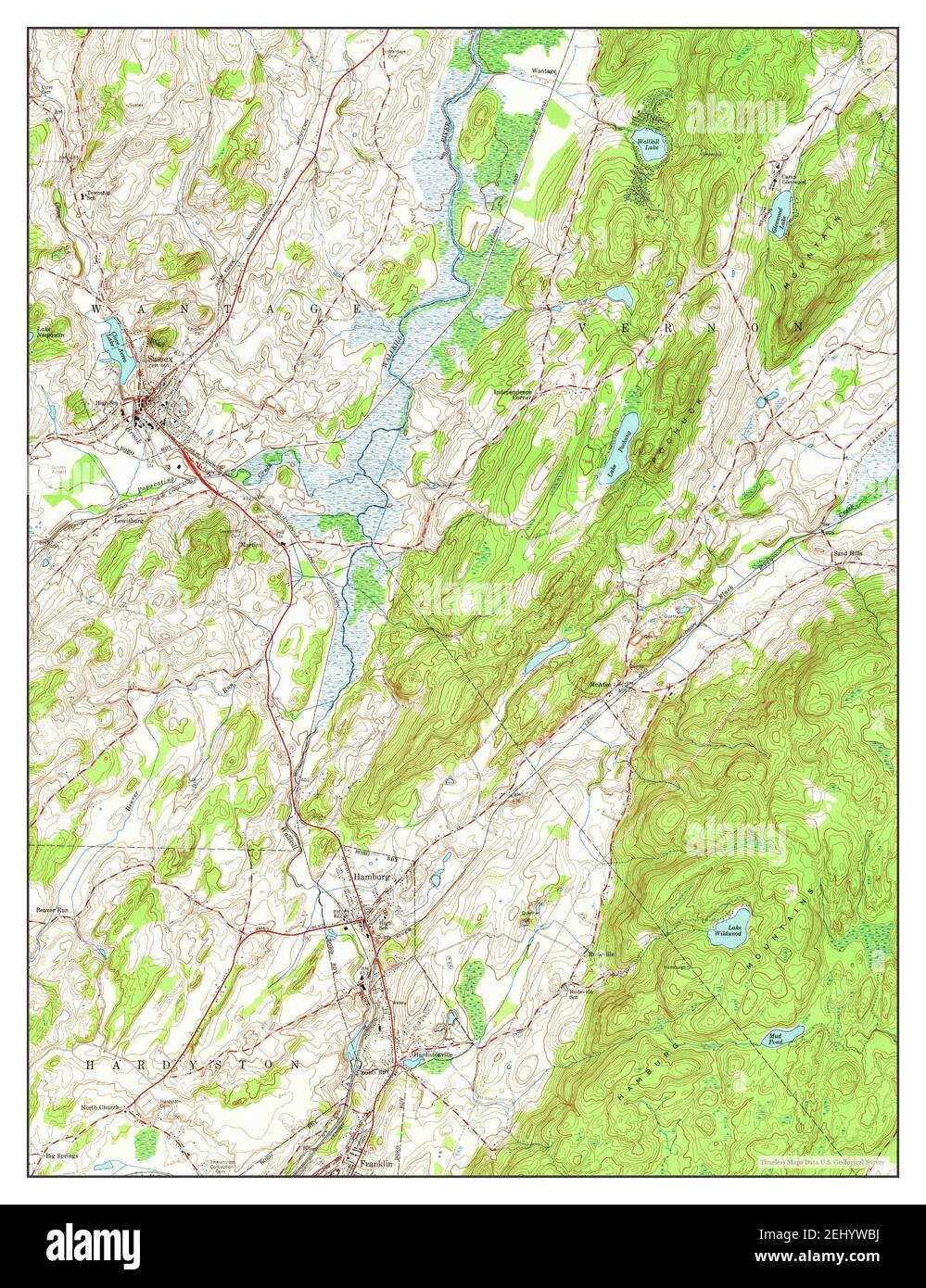 Map Of Hamburg New Jersey High Resolution Stock Photography and Images