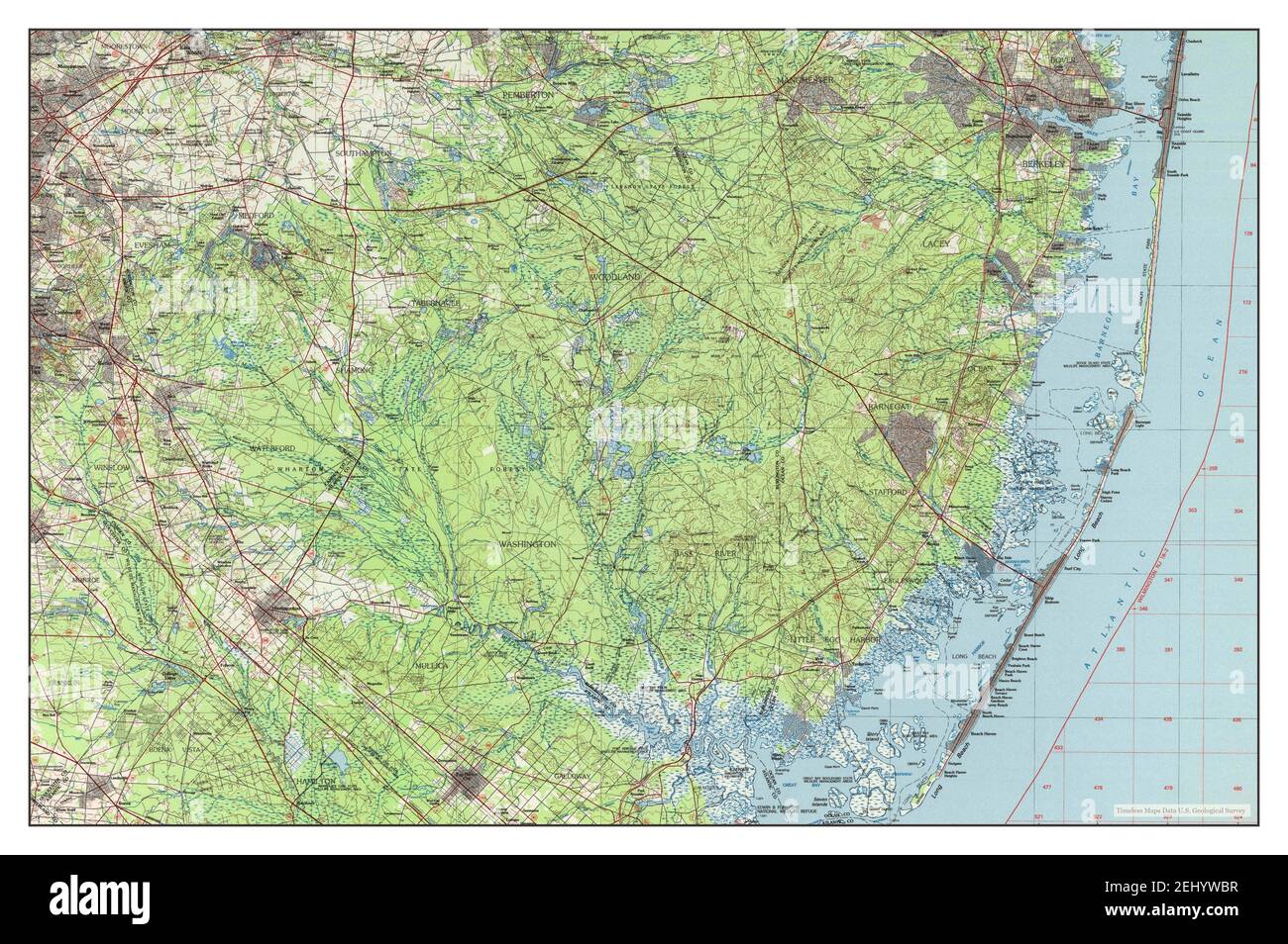 Hammonton, New Jersey, map 1984, 1100000, United States of America by