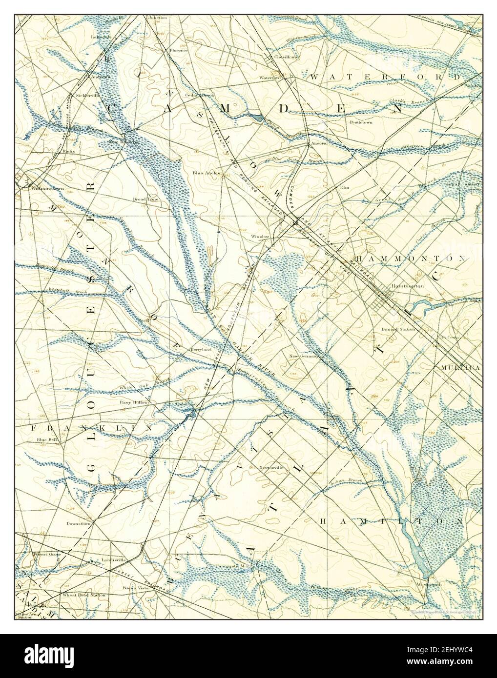 Map of hammonton new jersey hires stock photography and images Alamy