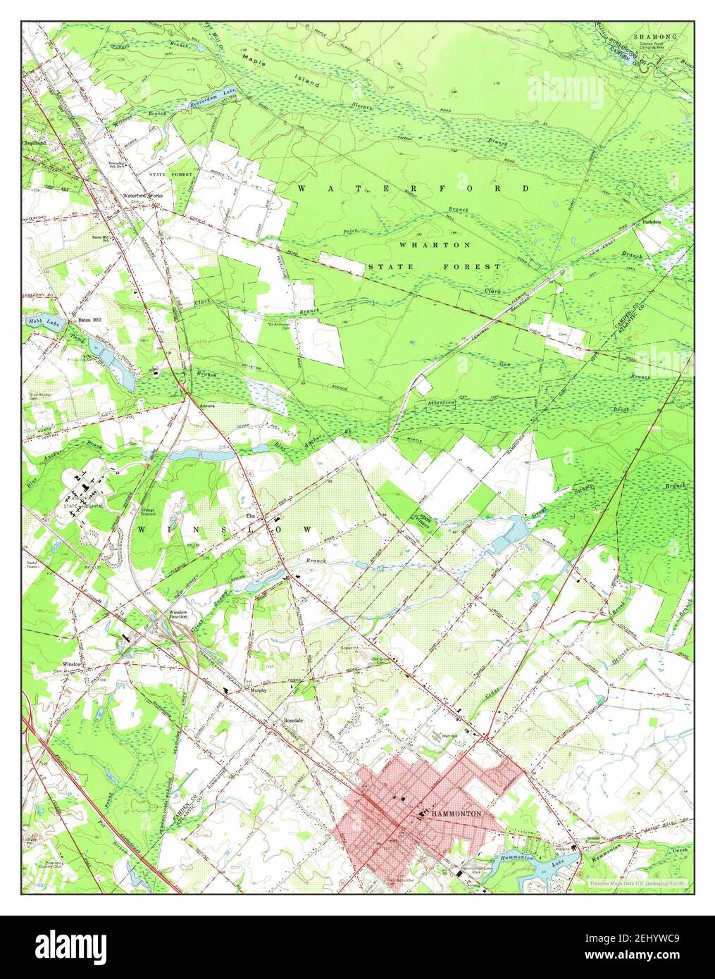 Hammonton map hires stock photography and images Alamy