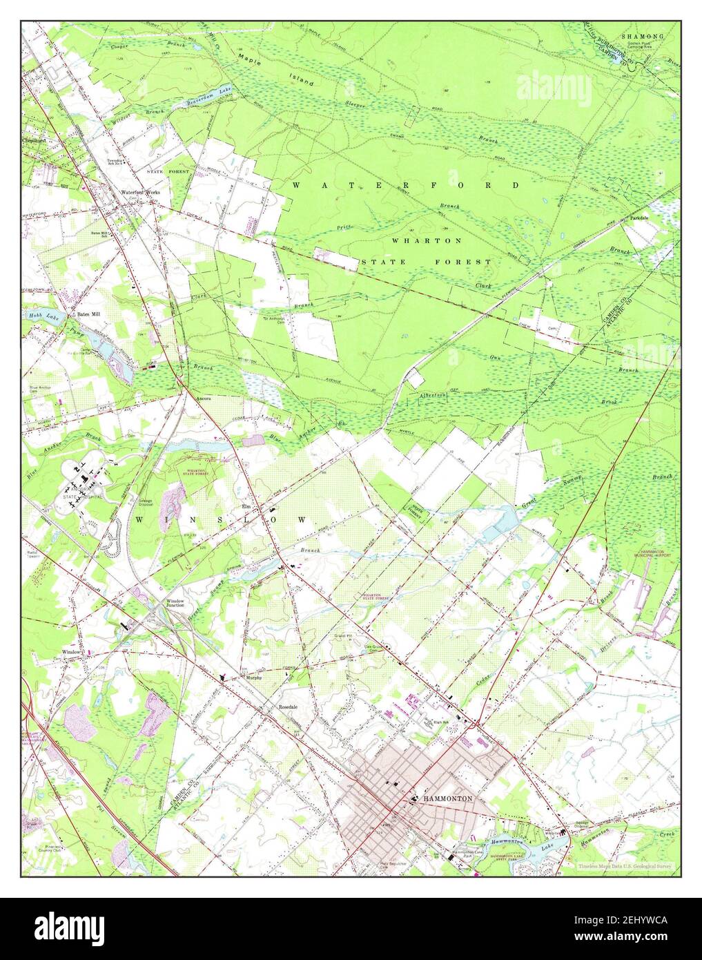 Hammonton map hires stock photography and images Alamy