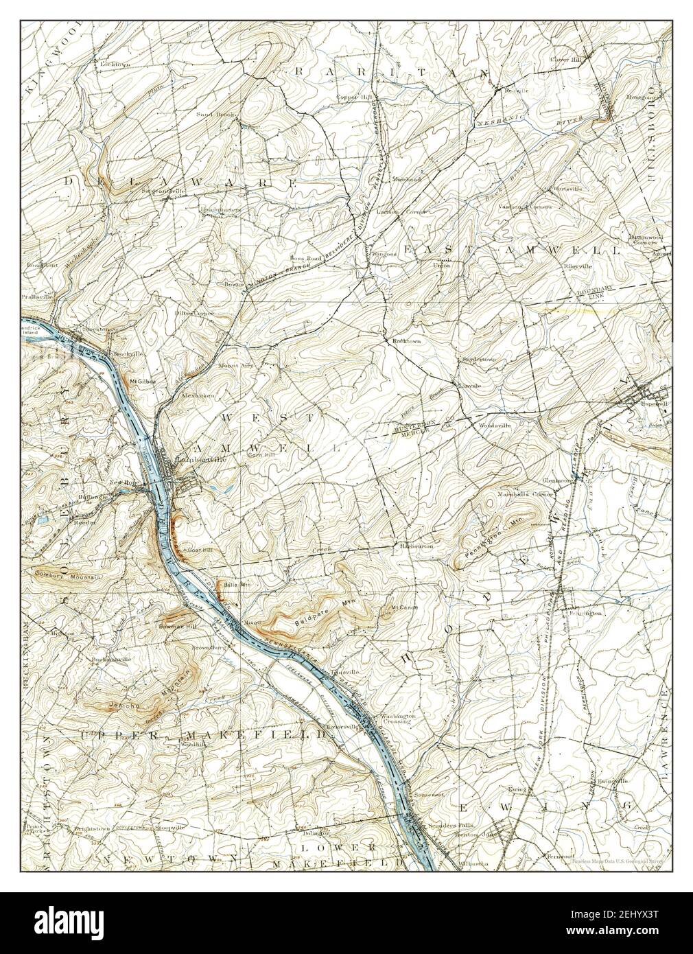 Map of lambertville hires stock photography and images Alamy