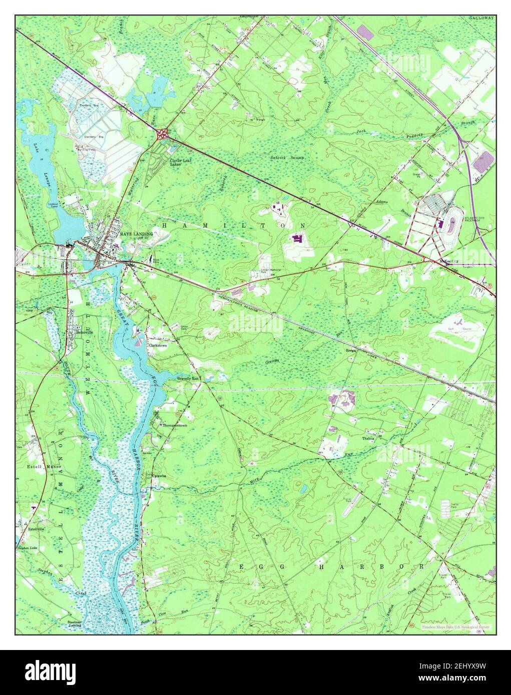 Mays landing map hires stock photography and images Alamy