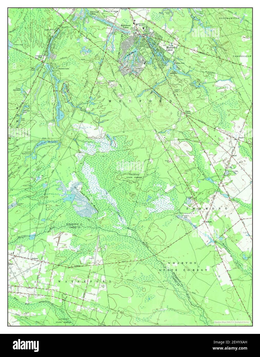 Medford Lakes, New Jersey, map 1967, 124000, United States of America
