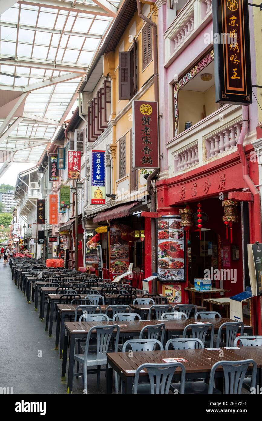 Food Street, Chinatown, Singapore Stock Photo Alamy