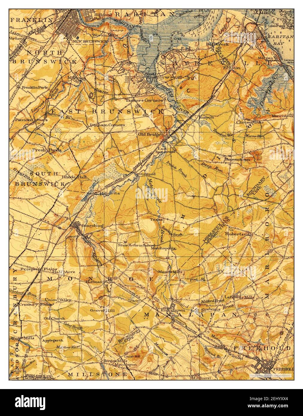 New Brunswick, New Jersey, map 1919, 1:62500, United States of America ...