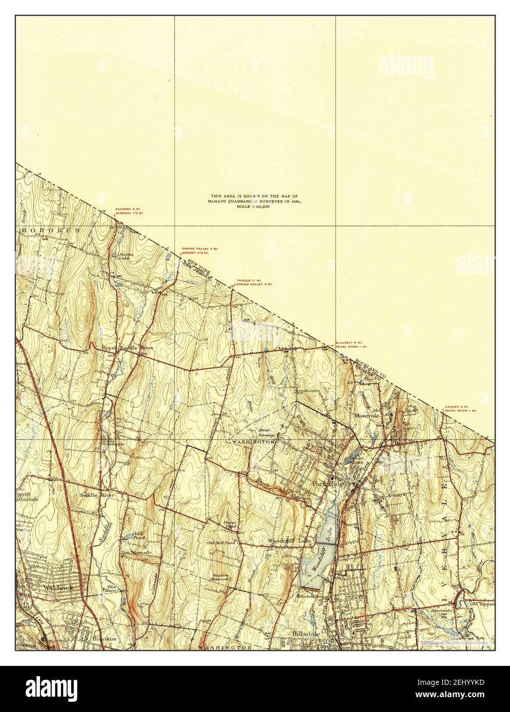 Park Ridge, New Jersey, map 1939, 1:31680, United States of America by ...