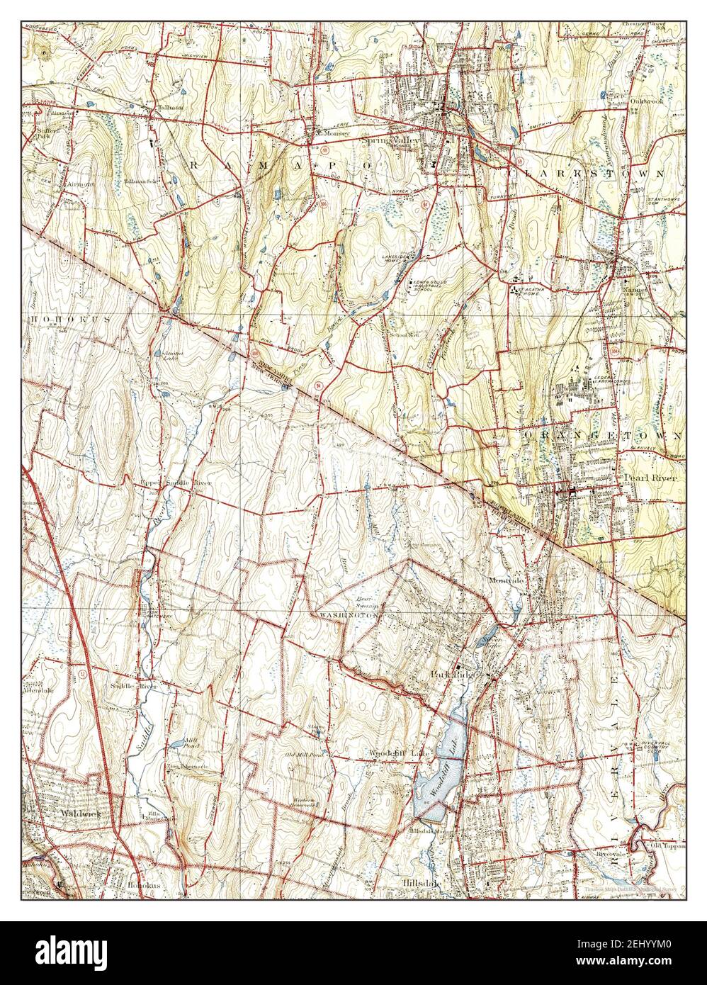 Park Ridge, New Jersey, map 1945, 131680, United States of America by