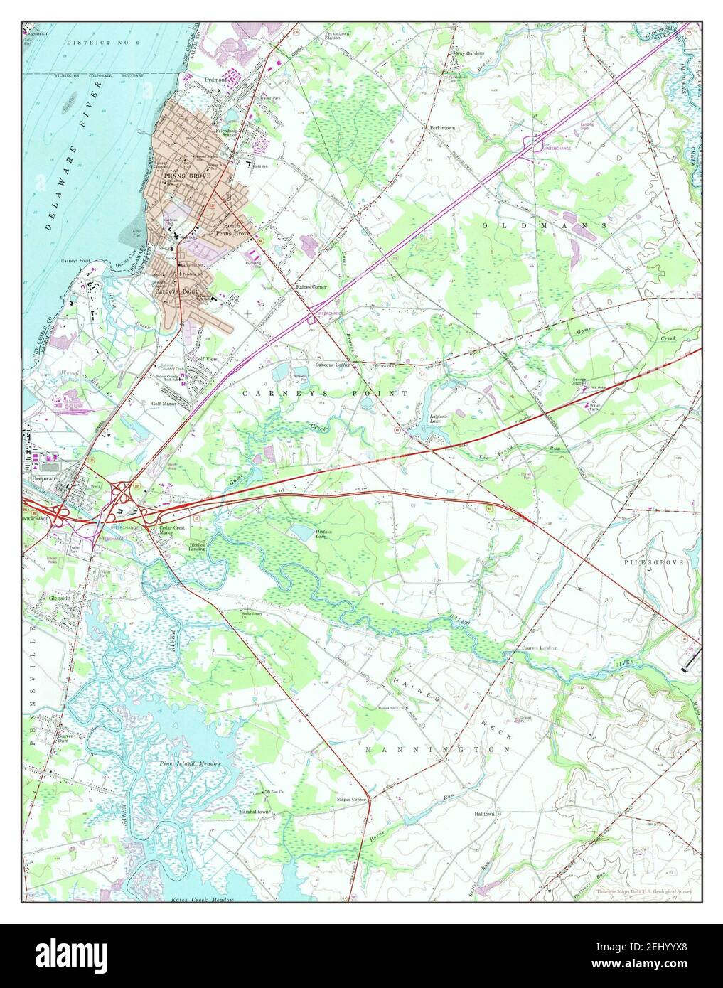 Penns grove new jersey map Cut Out Stock Images & Pictures Alamy